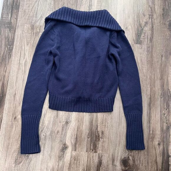 Y2K Aeropostale Bella Swan Elena Gilbert Chunky Knit Pocket Cardigan Sweater - Picture 6 of 6